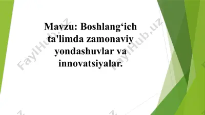innovatsiya va ta'lim — PPTX