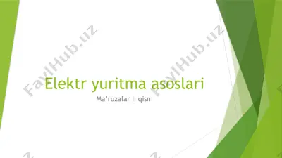 elektryuritma asoslari — PPTX