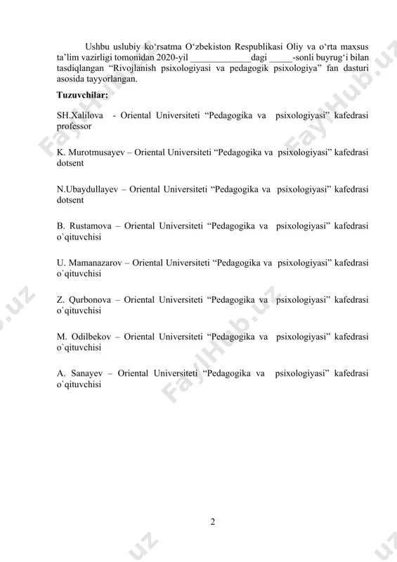 gi № ____ son kengash yig‘ilishida muhokamadan o‘tgan va qo‘llash uchun tavsiya etilgan. fakultet dekani _______________ i.s.sodiqova kurs ishining bаjаrilishi bo‘yichа umumiy qoidаlаr kurs ishi - bu o‘quv rejasiga kiritilgan, biror aniq mavzu bo‘yicha talaba tomonidan tayyorlanadigan, ilmiy-tadqiqot elementlarini o‘z ichiga olgan yozma ish. kurs ishlarini bajarish o‘zbekiston respublikasi vazirlar mahkamasi tomonidan tasdiqlangan “davlat taʼlim standartlari”da ko‘zda tutilgan. uni yozish talabaning fan bo‘yicha olgan bilimlarini chuqurlashtirish va mustahkamlashga, mustaqil ravishda ilmiy-tadqiqot ishlarini olib borish ko‘nikmasini egallashga, bajargan ilmiy ishinatijalarini ijodiy yakunlashni o‘rganishga yordam beradi. kurs ishini maqsadi va vazifasi. talabalarda ilmiy-tadqiqot ishlarini olib borish ko‘nikmalarini shakllantirishda kurs ishining ahamiyati kattadir. kurs ishini bajarish jarayonida talabalar egallagan nazariy bilimlari va mavjud meʼyoriy hujjatlar, maʼlumotnomalar va zamonaviy axborot texnologiyalaridan foydalanib amaliy masalalarni mustaqil ravishda yechish hamda o‘z g‘oya va yechimlarini jamoada himoya qilish ko‘nikmasini egallaydi. kurs ishini bajarishdan maqsad – o‘quv rejasida ko‘zda tutilgan muayyan fan bo‘yicha maʼruza va amaliy mashg‘ulotlarda olgan …