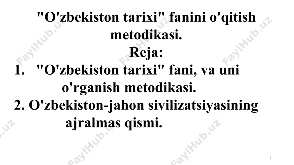 iligi to`g`risidagi tasavvurlar yig`indisi fanda- animizm deyiladi animizm- lotincha anima, animus- ruh degani. yil fasllari almashinuvi, momaqaldiroq, bo'ronni qadimgi odamlar ruh mujassamlashgan tabiat kuchlari harakati deb tushunganlar. fetishizm qadimgi odamlar u yoki bu buyumlar omad keltirishiga yoki yomonlikni bartaraf etishiga e’tiqod qilganlar. fetishizm (portugal., fransuz.) —tumor, sehrli narsa; jonsiz narsalarni g`ayri tabiiy hususiyatga ega deb ishonishgan va ularga sajda qilish. totemizm ibtidoiy xalqlarda qaysidir o`simlik, hayvon qabilalariga asos solgan deb ishonishgan. hayvon, o`simlikni totem deb unga ishonishgan va o`ldirish, iste’mol qilish ta`qiqlangan. arxeologlar mehnat qurollari qanday materialdan yasalganligiga qarab turkumlaydi 1 qadimgi tosh davri o‘rta tosh davri 2 tosh-mis davri 3 bronza davri temir davri yangi tosh davri amerikalik tarixchi olim luis morgan va fridrix engelsning qarashi yovvoyilik davri (tayyor tabiat mahsulotlarini o‘zlashtirish) sivilizatsiya davri (sanoat rivojlanishi) vahshiylik davri (chorvachilik, dehqonchilikni vujudga kelishi) moddiy manbalar yozma manbalar tarix moddiy manbalar mehnat qurollari tanga pullar uy-joylar, qabrlar harbiy qurollar qal’a, shaharlar …