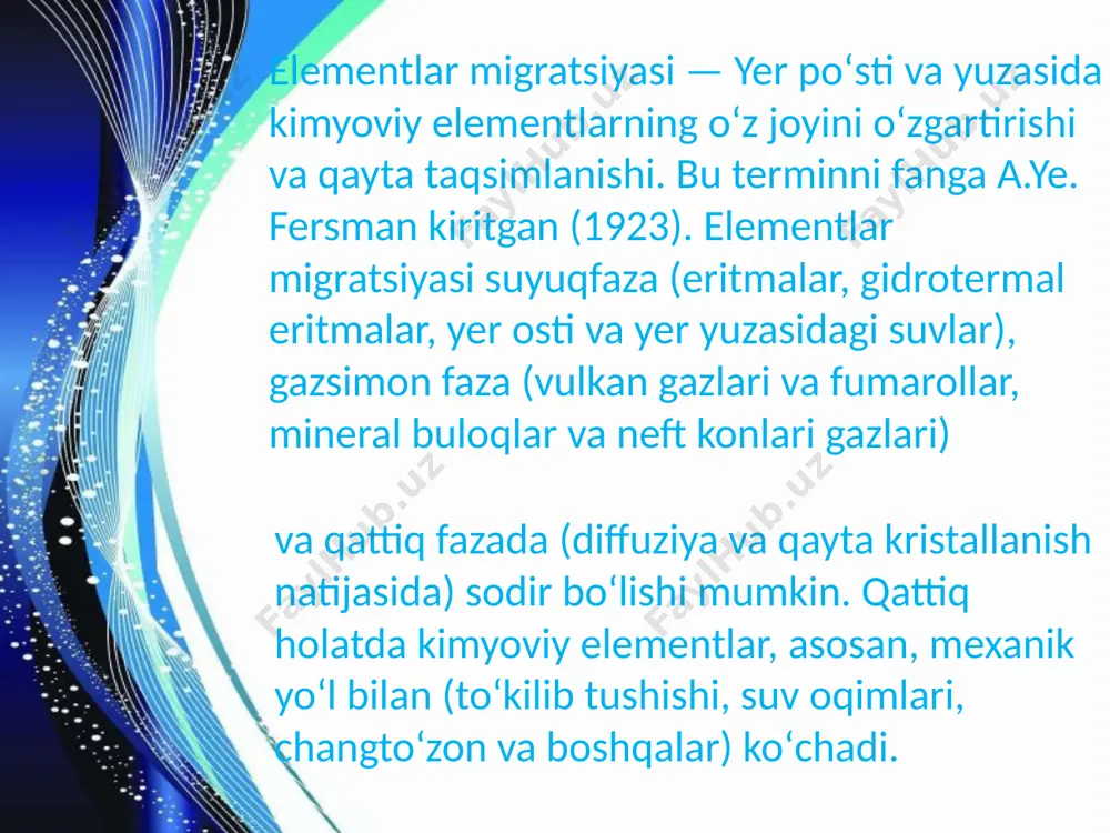 i-saz tuproqlar antropogen omillar ta’sirida transformatsiyalangan. ushbu tuproqlarda ni, sb-larni biogeokimyoviy ijobiy provinsiyalari mavjud. tanlab olingan 15 element uchun olingan natijalar fon miqdorlari rolini ijro etishi mumkin. cho'l sharoiti iqlimi minerallashgan sizot suvlari va ularning kuchsiz harakati, ya'ni oqib chiqib ketishini qiyinligi, tuproqlarni shakllanishiga jiddiy ta'sir ko'rsatadi va hududda xar xil darajada sho'rlikka, o'simlik va hayvonot biomassasiga ega bo'lgan gidromorf tuproqlarni shakllantiradi. bu holat xususan markaziy farg'onaga tegishli. bunda minerallashgan sizot suvlarini kimyoviy tarkibi, mineralizatsiya darajasi, bosimi er ustidagi biomassa va tuproq qatlamlarini kimyoviy tarkibiga jiddiy ta'sir ko'rsata boshlaydi va siklik elementlarning biogeokimyoviy aylanma xarakatda o'z aksini topadi. natijada holatni o'rganish zaruriyati tug'iladi, qolaversa bu dolzarb muammo hisoblanadi. shu holatni endilikda er po'stida, uning yupqa plyonkasi bo'lgan tuproq qatlamida, tuproq zarrachasida, o'simlik qoplamida, hatto hujayrada ko'rishimiz mumkin. shuni ham alohida qayd etish kerakki yer po'stidagi, turoqdagi ba'zi elementlarni klarki o'zaro bir necha matematik tartib bilan farq qiladi. bu jiddiy farq …