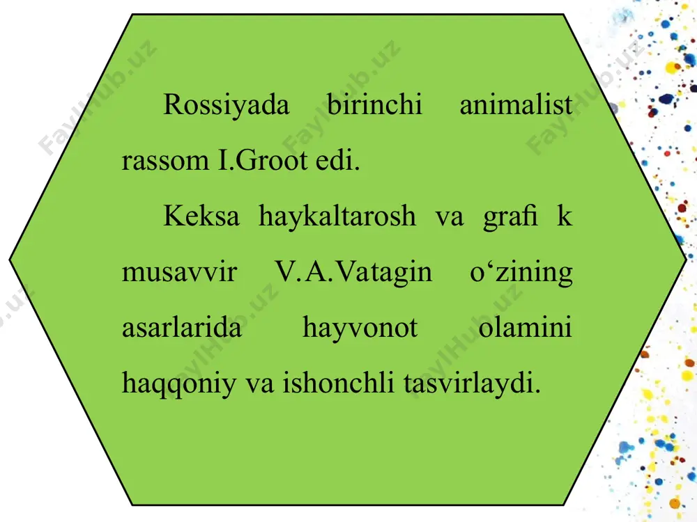 tasviriy san’atda animalistik janr. suhbat va amaliy ish 5 - sinf - Page 5