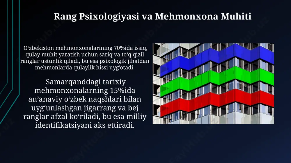 mehmonxonalarda me'moriy muhit shakllanishida ranglarning ro'li - Page 5
