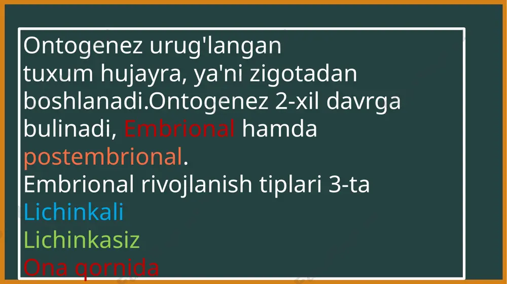ontogenez. individual taraqqiyot - Page 4