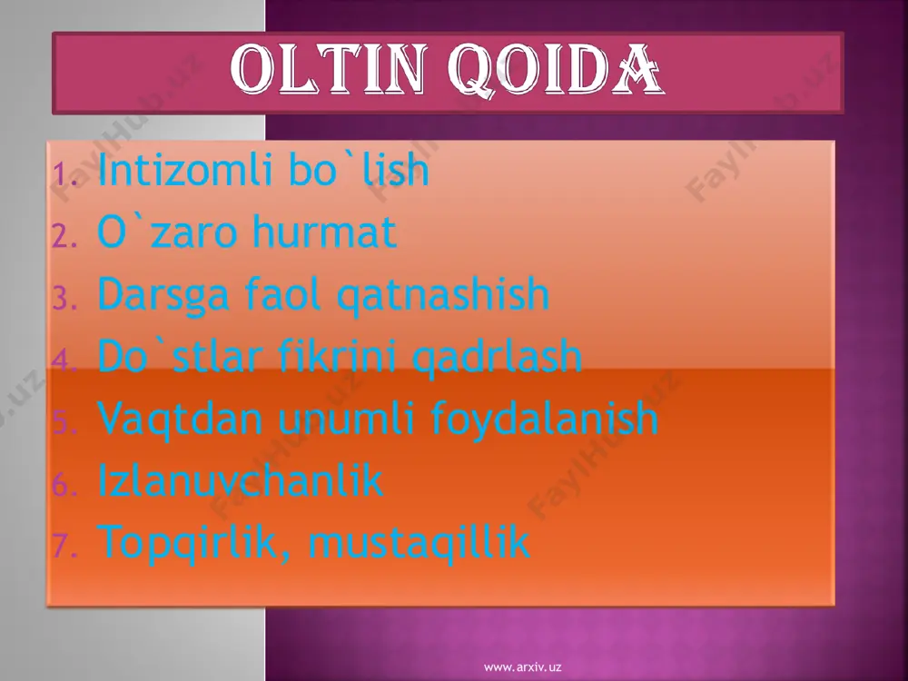 amallarni bajarish tartibi dars ishlanma - Page 4