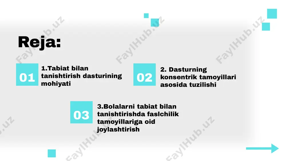 barqaror rivojlanish yordamida biz nafaqat o'zimizni, balki kelajak avlodlarni ham himoya qilamiz. tabiat dasturlari orqali, biz o'z hayotimizni yaxshilash va atrof-muhitni saqlash uchun innovatsion usullarni ishlab chiqishimiz mumkin. kelajakdagi istiqbollar tabiat dasturlari kelajakda ko'plab istiqbollarni taqdim etadi. innovatsion yondoshuvlar, masalan, barqaror qishloq xo'jaligi va ekologik ta'lim, tabiiy resurslarni muhofaza qilish uchun muhimdir. bu dasturlar orqali, biz o'zimizni atrof-muhitga befarq bo'lmagan, balki uni muhofaza qiladigan avlod sifatida tarbiyalashimiz mumkin. tabiatdagi o'zaro bog'liqlikni tushunish, bizni yerdagi resurslarni yanada samarali ishlatishga undaydi. dasturning konsentrik tamoyillari tabiatda o‘simliklar va hayvonlar o‘rtasidagi bog‘liqlik muhim ekologik jarayonlarni anglatadi. bu jarayonlar o‘zaro ta’sir va bir-birini qo‘llab-quvvatlash orqali amalga oshiriladi. dasturning konsentrik tamoyillari, shuningdek, bu bog‘liqliklarni tushunish uchun asosiy tamoyil sifatida qaraladi. o‘simliklar fotosintez jarayoni orqali energiya ishlab chiqaradi, bu esa hayvonlar uchun oziq bo‘lib xizmat qiladi, shuningdek, hayvonlarning chiqindilari o‘simliklar uchun ozuqa manbai hisoblanadi. shunday qilib, o‘simliklar va hayvonlar o‘rtasidagi o‘zaro aloqalar ekosistemadagi muhim muvozanatni saqlashga yordam …