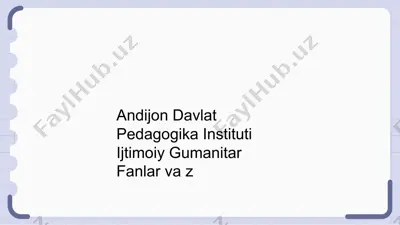 kichik guruh psixologiyasi — PPTX