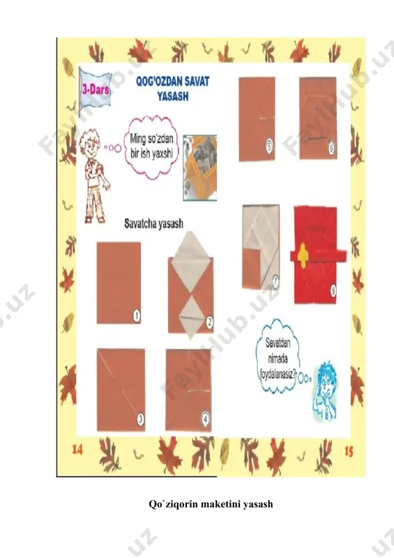qog’ozni murakkab buklash usullarida maketlar yasash - Page 5