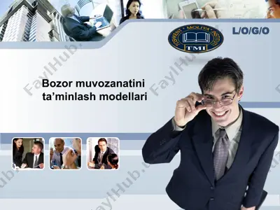 bozor muvozanatini ta’minlash modellari — PPT