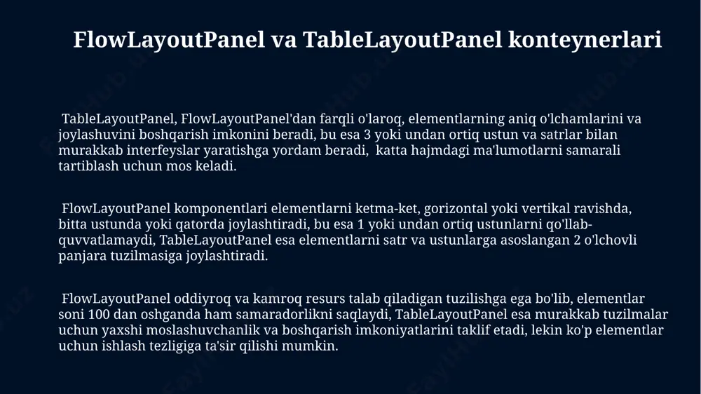 windows formsda konteynerlar bilan ishlash - Page 3