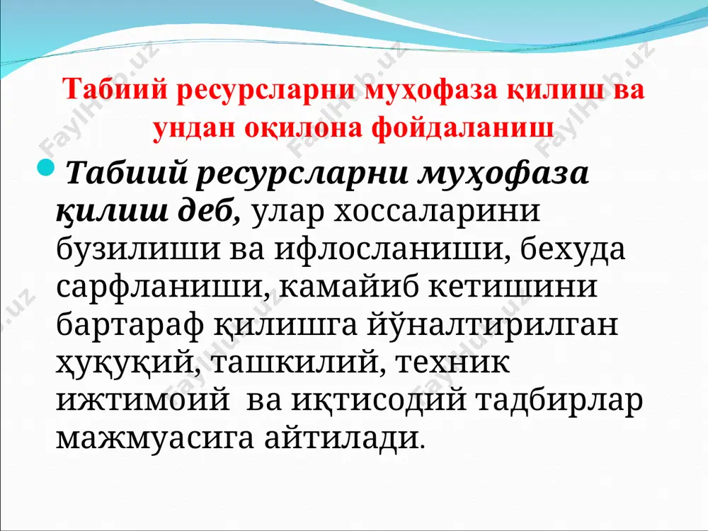 tabiiy resurslar tasnifi - Page 5