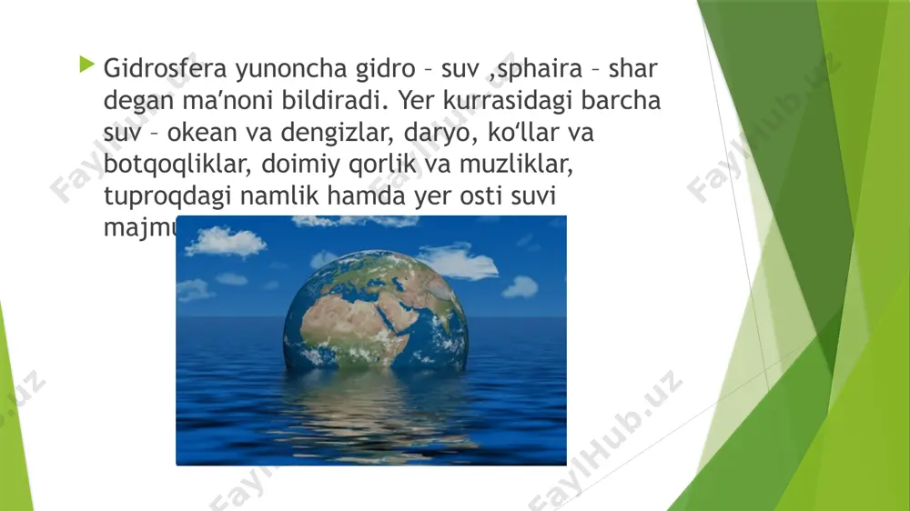 gidrosfera va uning tarkibiy qismlari - Page 3