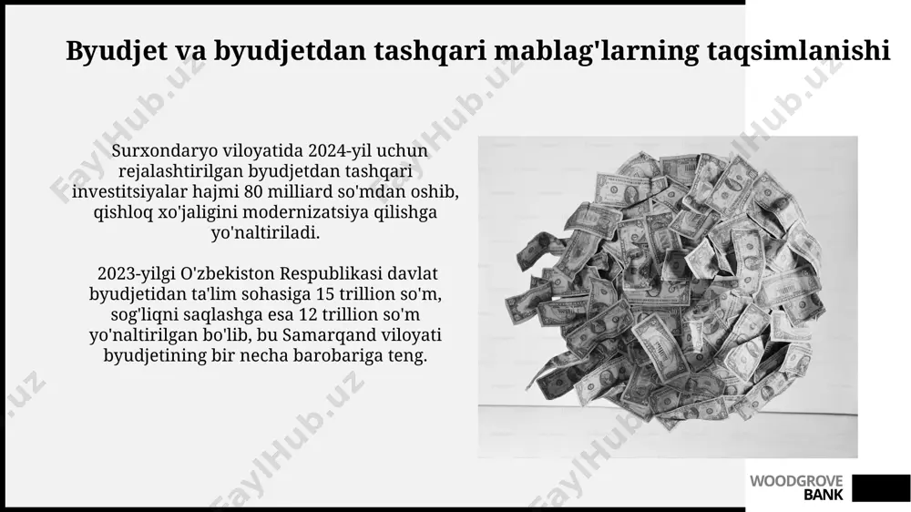davlatning byudjet va byudjetdan tashqari maqsadli jamgʻarmalari - Page 5