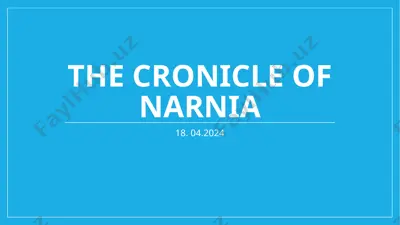 the chronicles of narnia — PPTX