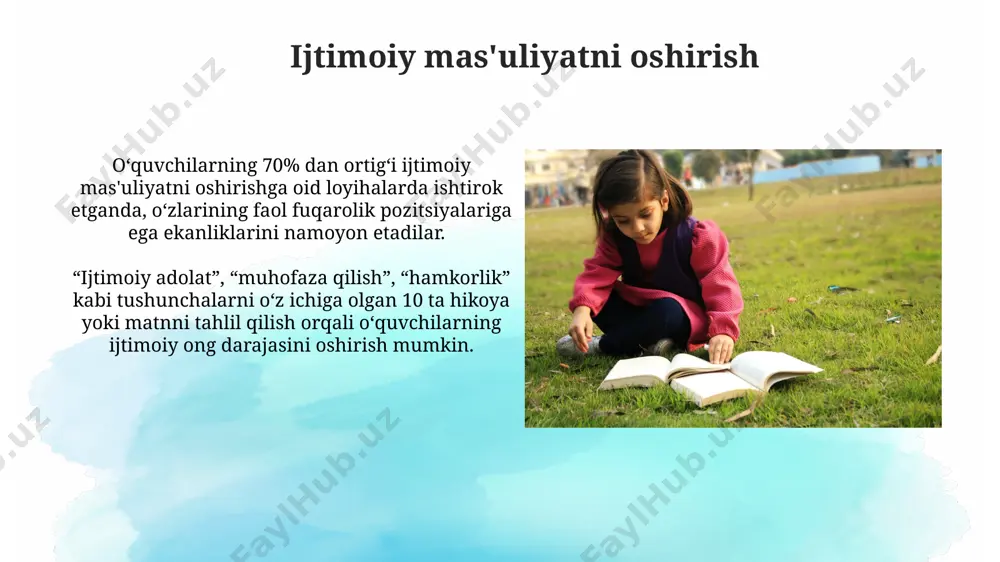milliy qadriyatlarni o'qish darslariga singdirish imkoniyatlari - Page 5