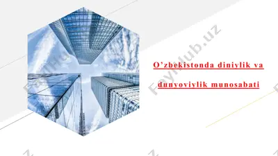 o'zbekistonda diniylik va dunyoviylik munosabati — PPTX