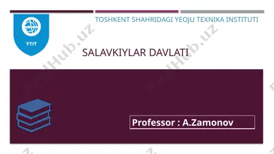 salavkiylar davlati — PPTX