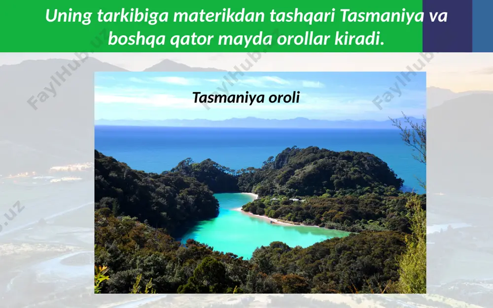 avstraliya va okeaniyaning umumiy tavsifi . 9 - sinf - Page 4