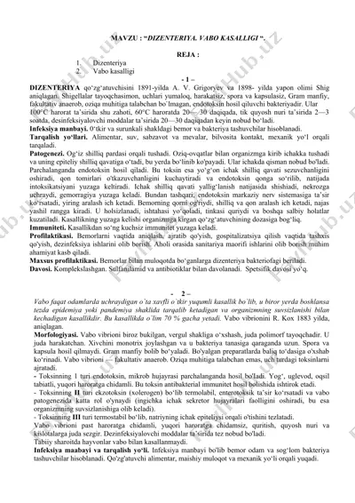 dizenteriya — DOCX