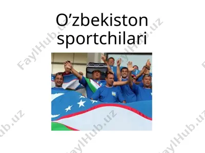 o’zbekistonsportchilari — PPTX