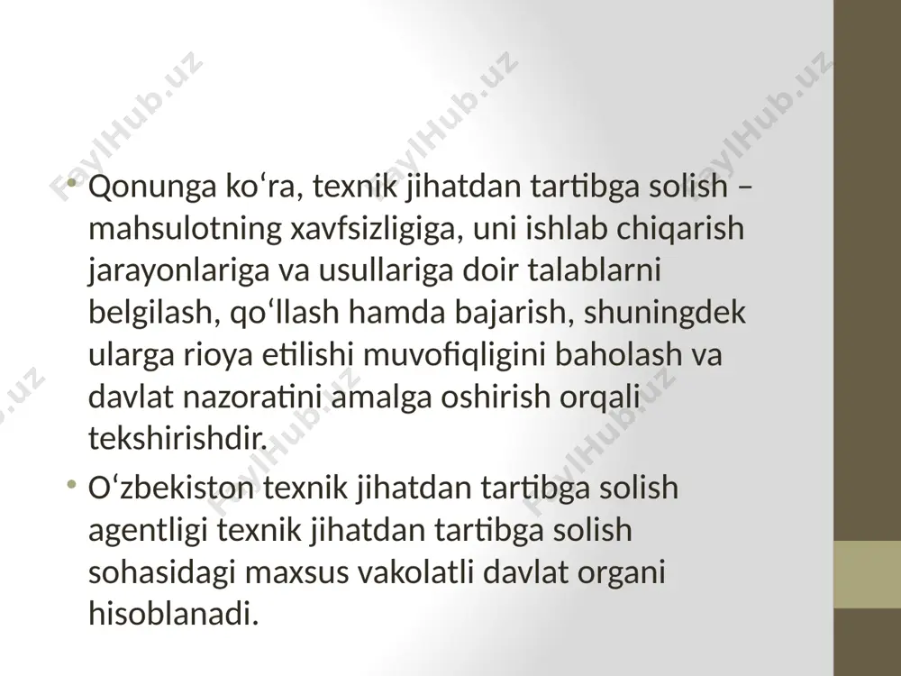 o'zbekiston respublikasining texnik jihatdan tartibga solish to’g’risidagi qonuni - Page 4