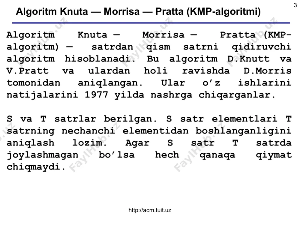 knut-morris-pratt algoritmlari - Page 3