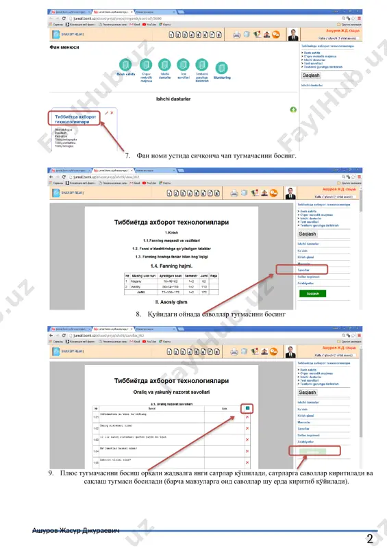elektron platformada savollar biriktirish tartibi - Page 2