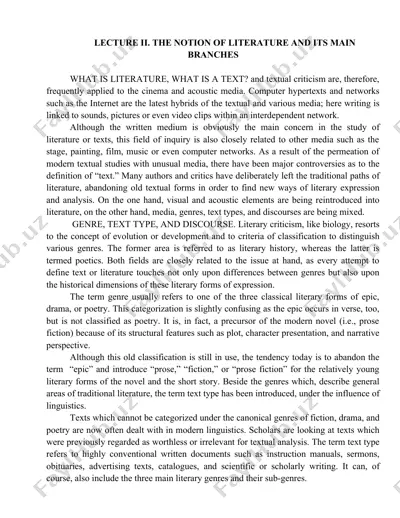 literature and textual studies — DOC