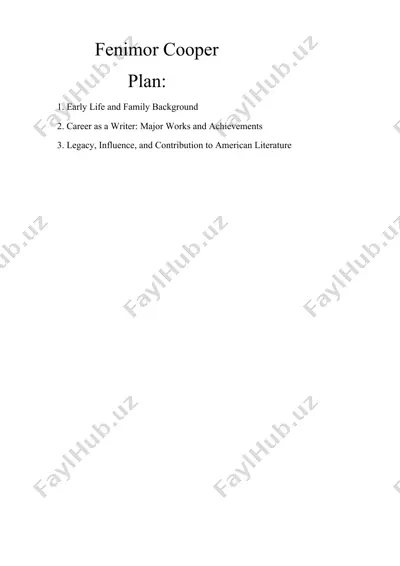 james fenimore cooper — DOCX