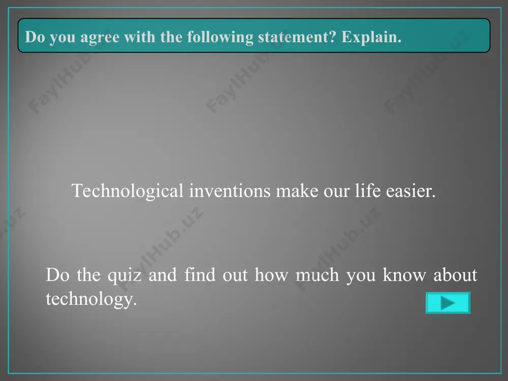 nswers for options 1-7. then go to “discuss” block and suggest your answer to a given question. give reasons. slideplayer [electronic resource] https://slideplayer.com/slide/10386539/; encyclopedia britannica [electronic resource] www.britannica.com/quiz/computers-and-technology/; teded lessons worth sharing [electronic resource] https://ed.ted.com/lessons/is-there-a-limit-to-technological-progress-clement-vidal#watch. thanks for your attention