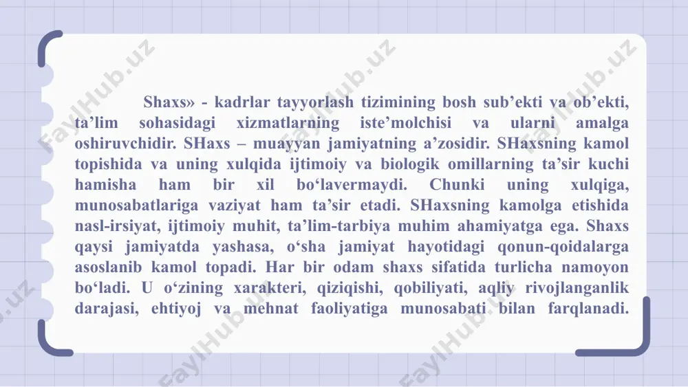 'ynaydi. bu yillarda bolalarda fikrlash, fikr yuritish, muammolarni hal qilish va tushunchalarni tushunish qobiliyati rivojlanadi. maktabgacha ta'lim turli tadbirlar orqali kognitiv qobiliyatlarni rivojlantirishga qaratilgan va faol izlanish va amaliy o'rganishni rag'batlantiradi. 1 2 3 maktabgacha yoshdagi bolalarda tilni rivojlantirish va savodxonlik ko'nikmalari tilni rivojlantirish va savodxonlik ko'nikmalari maktabgacha yoshdagi bolalarni rivojlantirish va tarbiyalashda hal qiluvchi rol o'ynaydi. maktabgacha yoshdagi bolalar tilni yaxshiroq tushuna boshlaydilar va samarali muloqot qilish qobiliyatini rivojlantiradilar. o'qish va yozishni o'z ichiga olgan savodxonlik ko'nikmalari ham joriy etilib, amaliyotga tatbiq etilib, kelajakdagi akademik muvaffaqiyatlar uchun poydevor qo'yiladi. maktabgacha ta'limda matematika va hisoblash ko'nikmalari maktabgacha yoshdagi bolalarning matematik qobiliyatlari ularning umumiy rivojlanishi va ta'lim olishida hal qiluvchi rol o'ynaydi. maktabgacha ta’lim muassasalarida matematika va hisoblash ko‘nikmalari bolalarda tanqidiy fikrlash va muammolarni hal qilish qobiliyatlarini rivojlantirishga yordam beradi. bu ko‘nikmalarga erta yoshda e’tibor qaratish orqali o‘qituvchilar kelajakdagi ilmiy muvaffaqiyatlar uchun mustahkam poydevor qo‘yishlari mumkin. erta bolalik rivojlanishida ijodiy san'at …