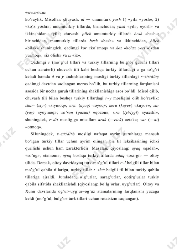 turkiy tillаr tаriхini dаvrlаrgа bo’lib o’rgаnish. оltоy dаvri - Page 5