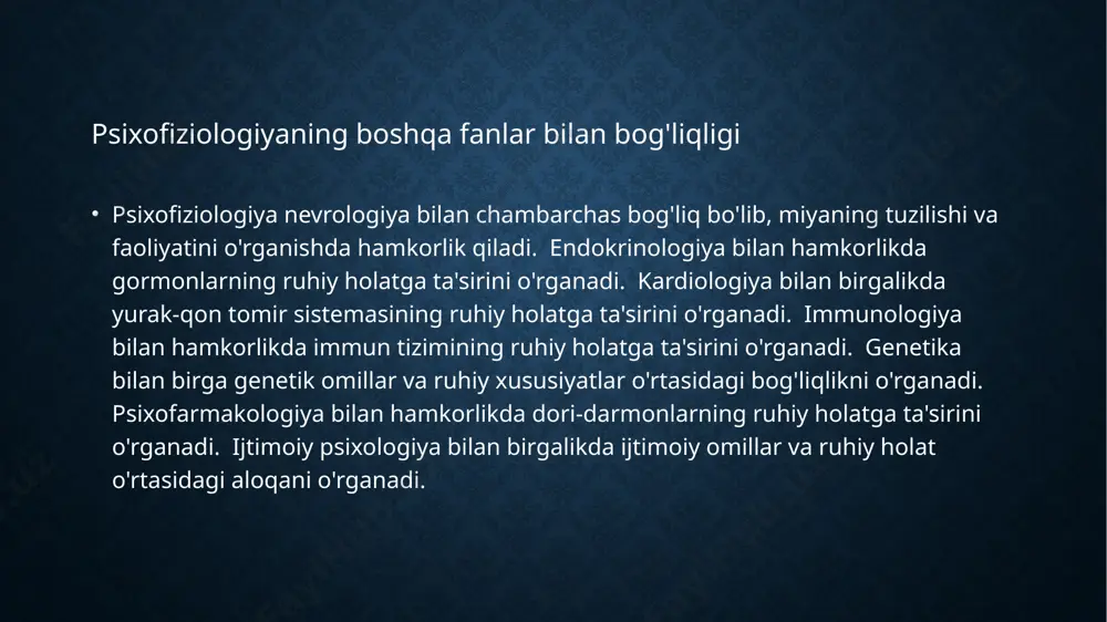 psixofiziologiya fanlari - Page 5