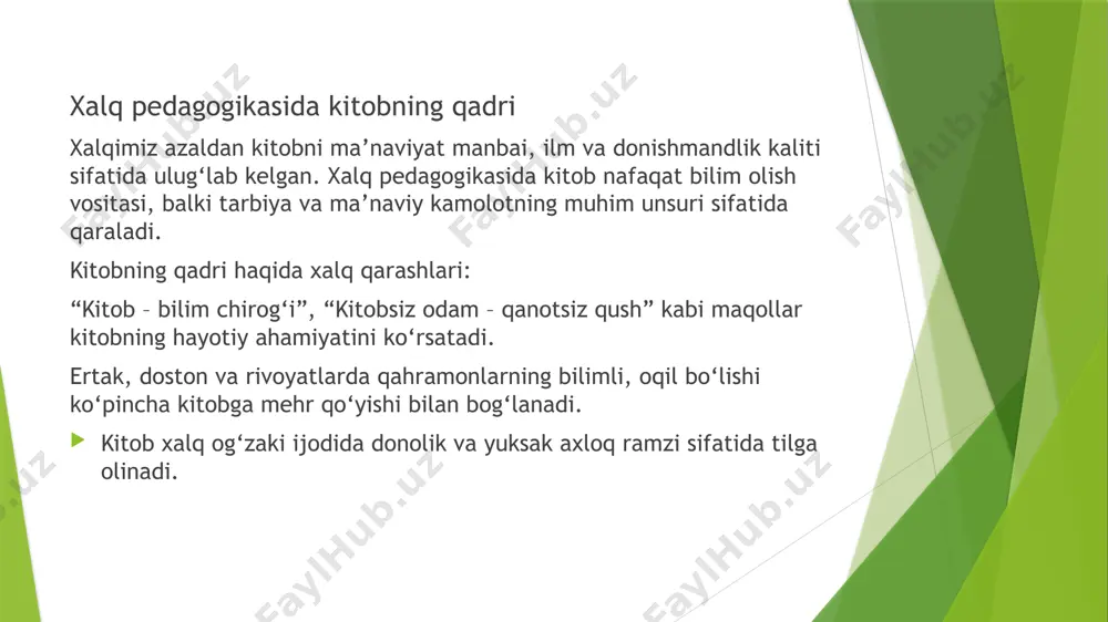 xalq pedagogikasida kitobxonlik madaniyati - Page 5