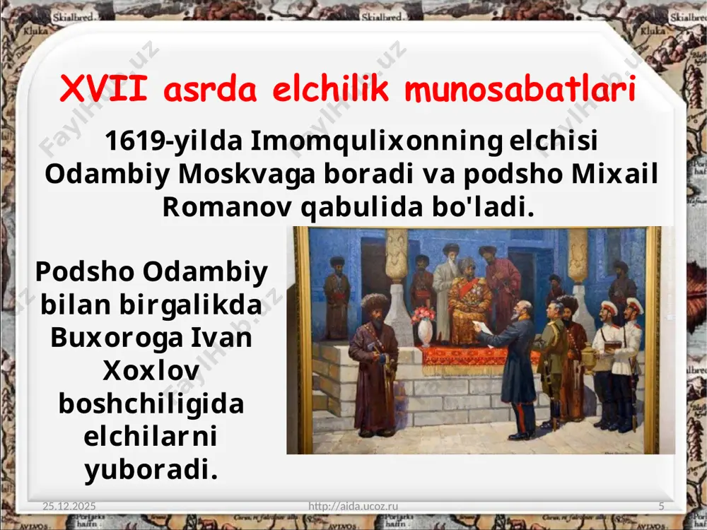 o'zbek xonliklari va rossiya imperiyasi munosabatlari 8-sinf - Page 5