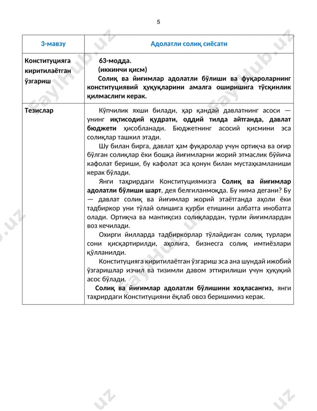 mahalla fuqarolar yigirin ra'islariiga tezislar - Page 5
