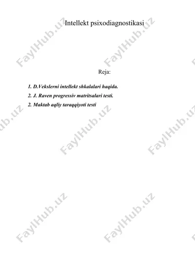 intellekt psixodiagnostikasi 1 — DOC