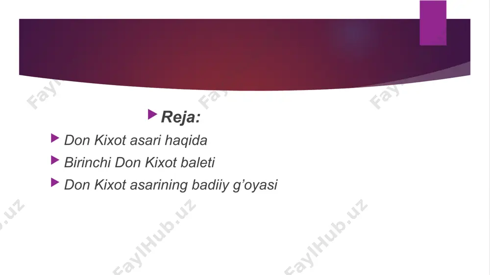 eb nazarga ilishmagan edi. biroq roman chop etilishi bilan tilga tushdi. uni izlab yurganlar ko’paydi. nafaqat adabiy davralarda, balki maishiy hayotda hayolparast va tajang, hardamhayol va pokiza qalbli don kixot, uning o’ziga o’xshash yaroqbardori sancho pansa haqida odamlar qizg’in baxs yuritadigan bo’lib qoldilar. odamlar o’rtasida “don kixotchilik” degan tushuncha paydo bo’ldi. 1614-yilda muallifdan ruxsat so’rab-netib o’tirmay, romanning davomini yozadida kitob qilib chop ettira boshlaydi. ushbu don kixot asarini balet sifatida birinchi marotaba 1740 – yilda avstriya va venada baletmeyster frans xilverding tomonidan sahnalashtirilgan. ushbu katta adabiy asarni frans xilberding tanlagani va uni qo’ygani katta yutuqlarga sabab bo’ldi. bu asarni qoyilmaqom tarzda balet sifatida jan jorj noverr 1768-yilda venada sahnalashtiradi. unda kompozitor: iosif gayden hamda xoreograf: marius petipa, rassom: l. boke tomonidan sahnalashtirilgan. don kixot baleti 4 akt, 8 ko’rinishdan iborat bo’lib, 1869-yilda moskva katta teatrida m.petipa librettosi bilan ushbu asar mohirona ishlangan. shuning bilan j.j. noverrning raqibi paydo bo’ldi. balet …
