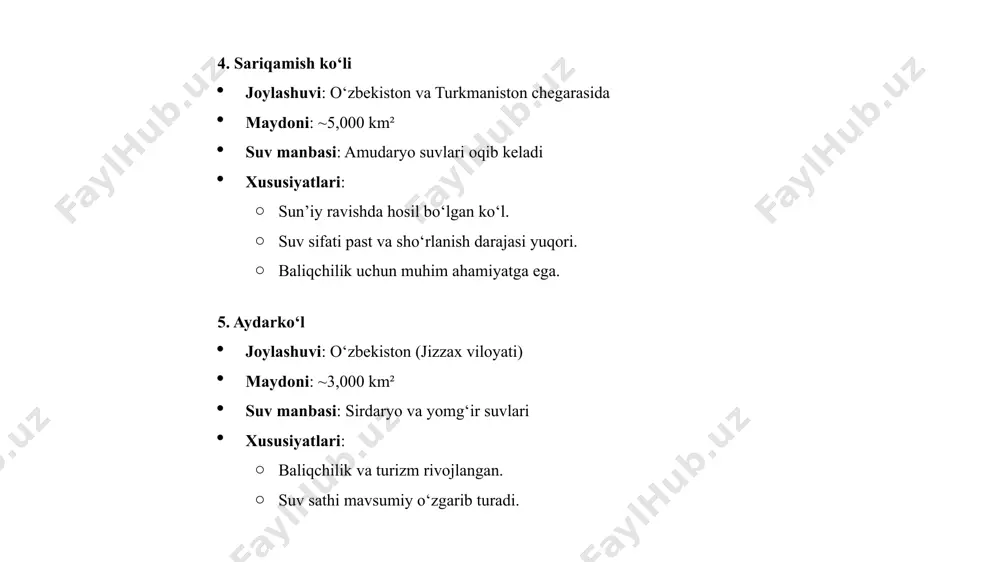 o‘rta osiyoning yirik ko‘llari - Page 4