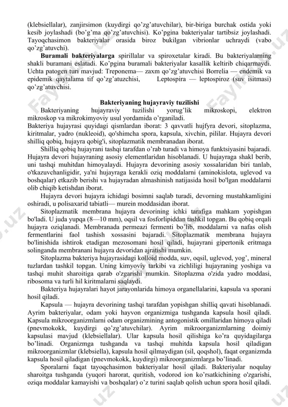 ov vabo, qorin tifi va sil qo’zg’atuvchilarini o’rgandi. u 1886 yili, odessada birinchi bakteriologik stantsiyani tashkil qildi va mikrobiologlar maktabini ochdi. 3. v. ermoleva (1898—1974) vabo va unga qarshi kurash choralarini olib borib, urush yillarida birinchi bo’lib penitsillinni yaratgan va minglab kishilarning hayotini saqlab qolgan. xx asrning boshlarida turkistonda yuqumli kasalliklar va ularniig qo'zg'atuvchilarini o'rganish shu erda yashagan olimlar p. f. borovskiy, a. d. grekov, l. m. isaevlar tomonidan amalga oshirilgan. albatta bu ishda o'zimizning o'zbek olimlarining ham xissasi katta bo'lgan. bu sohada ilmiy ish olib borgan va ko'pgina ilmiy hodimlar tayyorlagan olimlardan t. x. najmiddinov, v, m. majidov, i. k. musaboevlarning nomlarini tilga olish o'rinlidir. o’zbekiston fanlar akademiyasi akademigi, rossiya tibbiyot fanlari akademiyasining muhbir a'zosi, professor i. k. musaboev rahbarligi ostida ichburug’, virusli gepatit, vabo, difteriya kabi kasalliklarning patogenezi va davolash usullarini takomillashtirish haqida ilmiy ishlar yozilgan. hozirgi kunda bolalarda uchraydigan yuqumli kasalliklarni o'rganishda olimlardan o’zbekiston fanlar akademiyasining akademigi, …