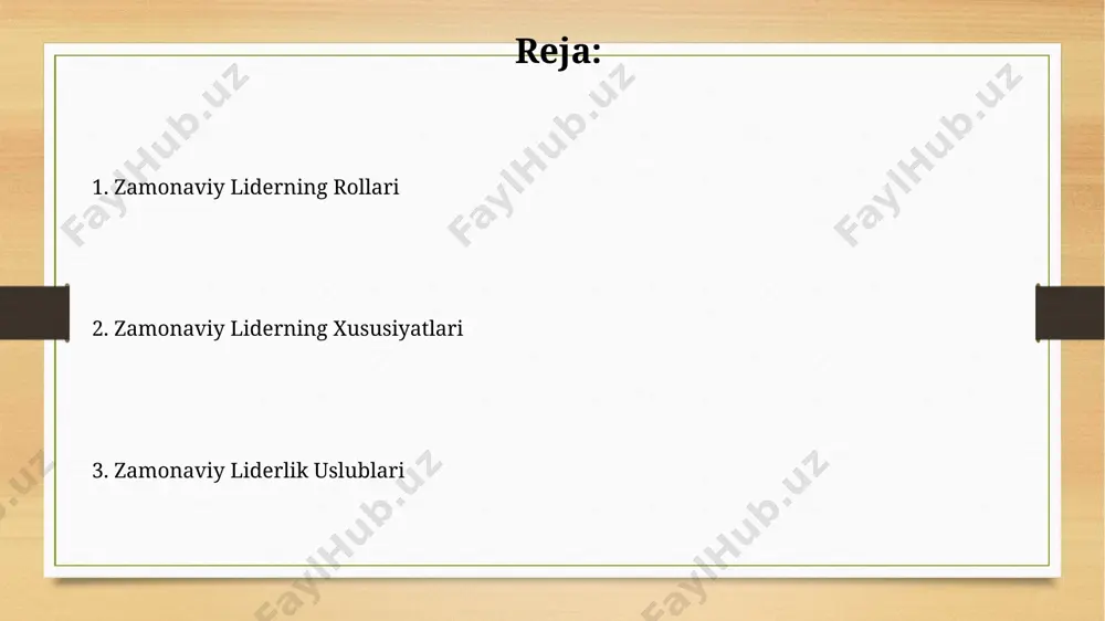 uvaffaqiyatli rejalashtirish uchun 80/20 qoidasidan foydalaniladi, ya'ni 80% natijaga 20% harakatlar sabab bo'ladi, shuning uchun kuchlarni to'g'ri taqsimlash muhim. motivatsiya va inson resurslarini boshqarish motivatsiya strategiyasi sifatida, 70% kompaniyalar xodimlarga moslashuvchan ish grafigi va masofaviy ish imkoniyatlarini taklif qilib, ishga bo'lgan qiziqishni va samaradorlikni oshirishadi. zamonaviy liderlar jamoada 360 daraja baholash tizimlaridan foydalanib, xodimlarni rivojlantirishga va ularning potentsialini ochishga 15% gacha ko'proq investitsiya qilishadi. muloqot va hamkorlik zamonaviy liderlar jamoa bilan samarali muloqot qilish uchun kamida 3 ta turli kanaldan (masalan, elektron pochta, video konferentsiya, shaxsiy uchrashuvlar) foydalanib, 70% dan ortiq muloqot samaradorligini ta’minlaydilar. samarali hamkorlik uchun ishonchlilik indeksi 80% dan yuqori bo'lishi kerak, bu esa ochiq muloqot, o'zaro hurmat va o'zaro manfaatli munosabatlarni o'z ichiga oladi. jamoani boshqarish san’ati zamonaviy jamoaviy boshqaruvda 360 daraja baholash tizimi rahbarlarning samaradorligini ob’yektiv baholash va kamchiliklarni aniqlashda muhim rol o’ynaydi, bu esa 20% ga samaradorlikni oshirishga yordam beradi. muvaffaqiyatli jamoaviy boshqaruvning asosiy omillaridan …