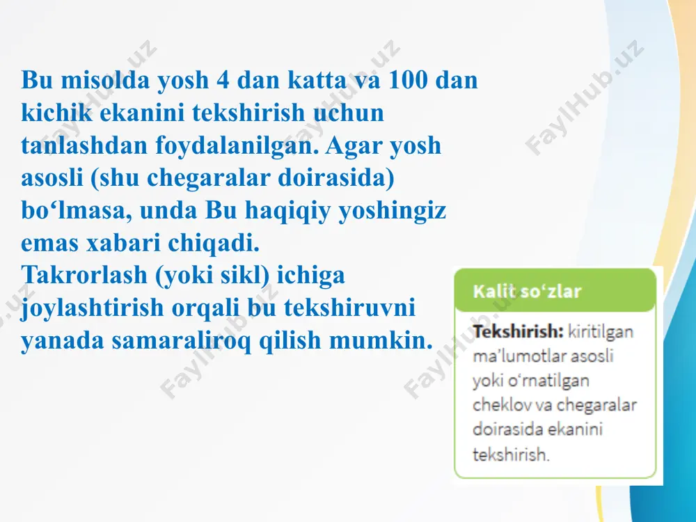 ma'lumotlar validatsiyasi - Page 5