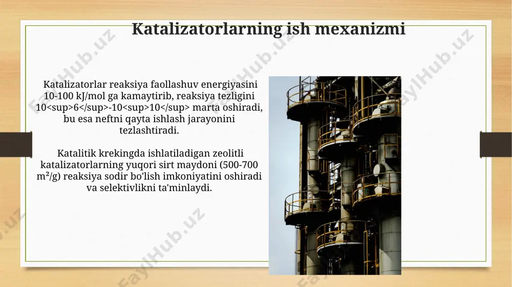 neftni qayta ishlashda qo‘llaniladigan katalizatorlar - Page 3