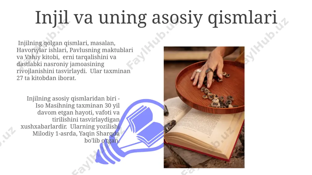 radi. 1054-yilda konstantinopol’da cherkovning ikkiga boʻlinishi – sharqiy pravoslav va gʻarbiy rim katolik cherkovlari – papa hokimiyati va vizantiya imperatorining ta’siri oqibatida yuz bergan katta voqea edi. rim imperiyasi va xristianlik рим империясининг 313-yilda konstantin tomonidan xristian dinini rasmiy din sifatida e’lon qilinishi, imperiya ichidagi xristian jamoalarining o'sishini va ta’sirini sezilarli darajada oshirdi. rim imperiyasi parchalanishi davrida 476-yilda g'arbiy rim imperiyasi qulaganda ham, sharqda vizantiya imperiyasi xristian dinini davom ettirdi va 1453-yilgacha saqlanib qoldi. xristianlikning zamonaviy muammolari xristian cherkovlarining 21-asrda dunyo bo'ylab 1,3 milliarddan ortiq a'zosi bo'lishiga qaramay, sekulyarizatsiya va ateizmning o'sishi g'arbiy yevropa mamlakatlarida, masalan, frantsiyada, dinning ta'sirini kamaytirmoqda. amerika qo'shma shtatlarida konservativ va liberal xristianlik o'rtasidagi siyosiy va ijtimoiy bo'linishlar, 2020 yilgi saylovlar natijalari ko'rsatganidek, jamiyatni chuqur qutblantirishga olib keldi. oʻrta asrlar xristianligi 01 02 oʻrta asrlarda, taxminan 1096-1291 yillar oraligʻida, 9 ta salib yurishlari boʻlib oʻtdi, yerusalimni qaytarib olish maqsadi bilan gʻarbiy yevropadan minglab odamlar ishtirok etdi. …