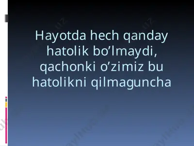 boladagi qo'rquv hissini yengish — PPT