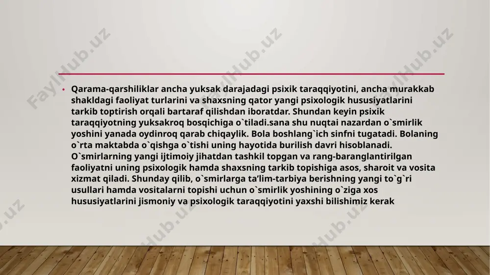 o'smirlik davrining o'ziga xos xususiyatlari - Page 5