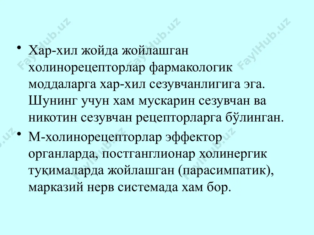 emferent nerv sistemasiga tasir etuvchi vositalar - Page 4