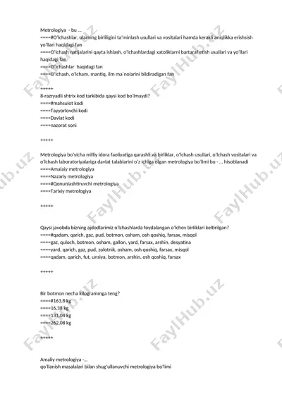 amaliy metrologiya — PDF