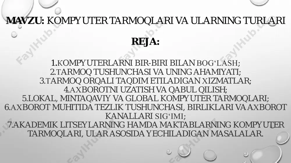 kompyuter tarmoqlari va ularning turlari - Page 2