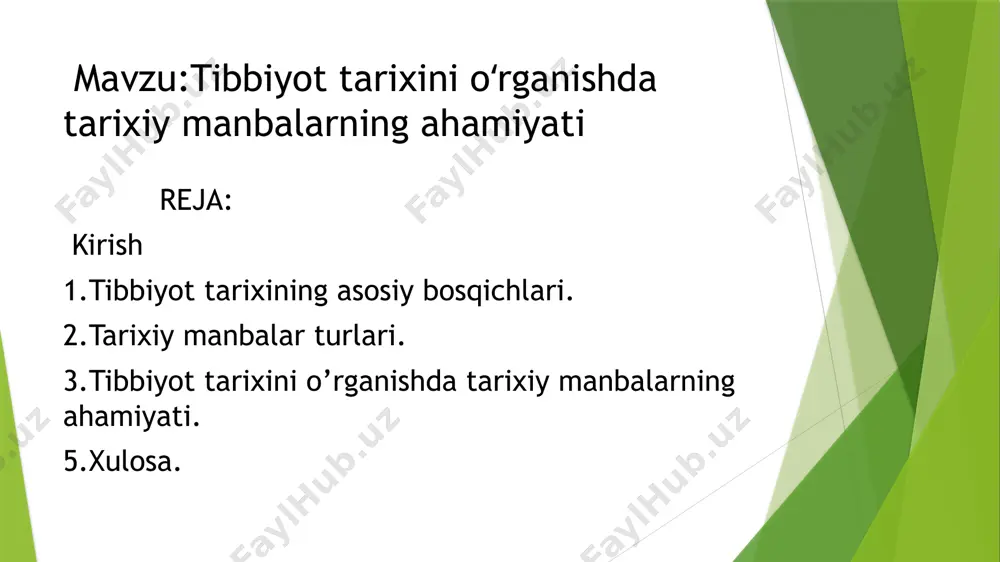 ch va ko‘pincha och yashab, ko‘p qiy in ch ilik larn i boshlaridan. kechirganlar buning natijasida ko‘p kasalliklarga duchor bo‘lganlar, yirtqich hayvonlar bilan to‘qnashib, 6 tan jarohatlari olganlar. tabiiyki bunday holatlarda kishilar kasallikdan qutulish va tan jarohatlarini davolashga intilganlar. natijada dastlabki oddiy muolaja usullari ishlab chiqilgan.bu haqda ulug‘ gippokrat bunday deb yozgan edi: "hayotning o ‘zi kishilarni tabiblik san’atiniizlab topishga tibbiyotning kelib chiqishi jarayonini har taraflama o‘rganish shuni ko'rsatadiki, "birinchi tabib" organizmning o‘zi ekan, ya’ni organizmning o‘zi birinchi bo‘lib kasallikga qarshi kurasharkan. buni quyidagi oddiy misoldan ko‘rish mumkin: agar organizmga tashqaridan biror narsa, masalan zirapcha kirib qolsa, uning atrofida qon tanachalari (leykotsitlar) to‘planib, zirapcha bilan birga kirgan mikroblami yutib, yo‘q qila boshlaydi. natijada organizm bu mikroblardan qutiladi. organizmning kasalliklarga qarshilik ko‘rsatish xususiyati qadimgi sharq hakimlariga ham ma’lum bo‘lgan. masalan, abu ali ibn sino "odam tanasi hamma vaqt kasallikdan qutilishga intiladi", deb yozgan edi. ma’lumki bezgak kasalligini yo‘qotuchi xiva dorisi (x …